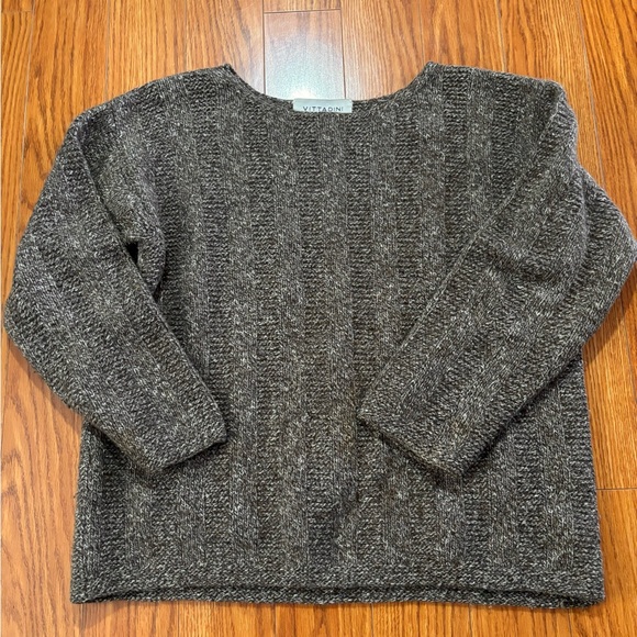Adrienne Vittadini Sweaters - WOOL & COTTON VINTAGE TAUPE SWEATER * ADRIENNE VITTADINI SPORT * CLASSIC